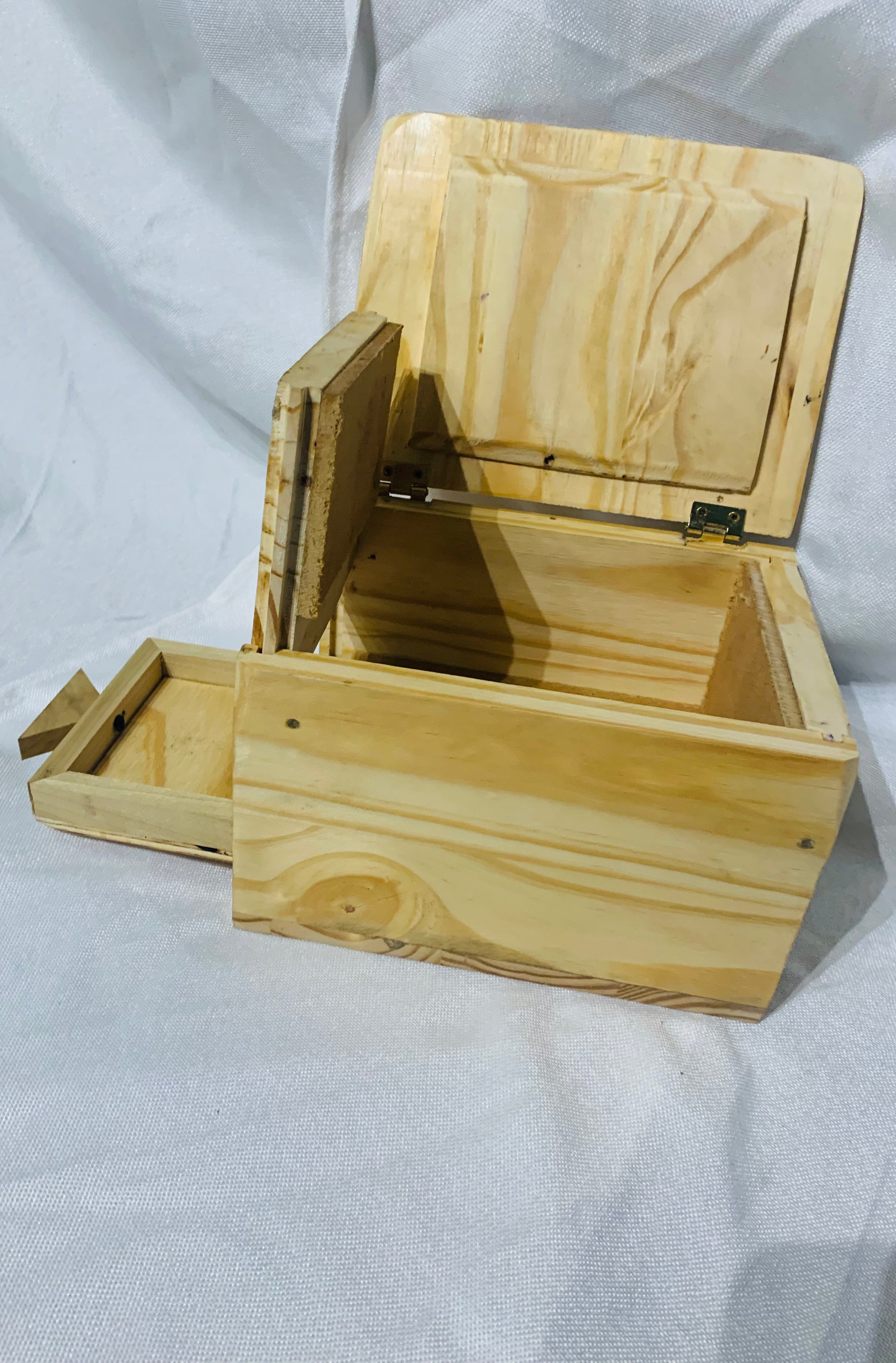 Secret Compartment Wood Box